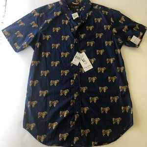 Dirty Laundry English Bulldog Button Up Shirt